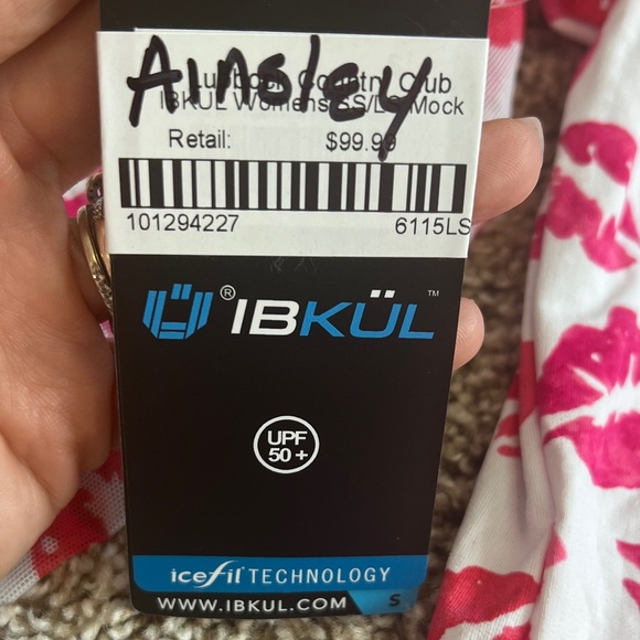 IBKUL NWT KISS ME KATE Long Sleeve Tennis, Golf, Pickleball Cooling Shirt Size S - Picture 11 of 13